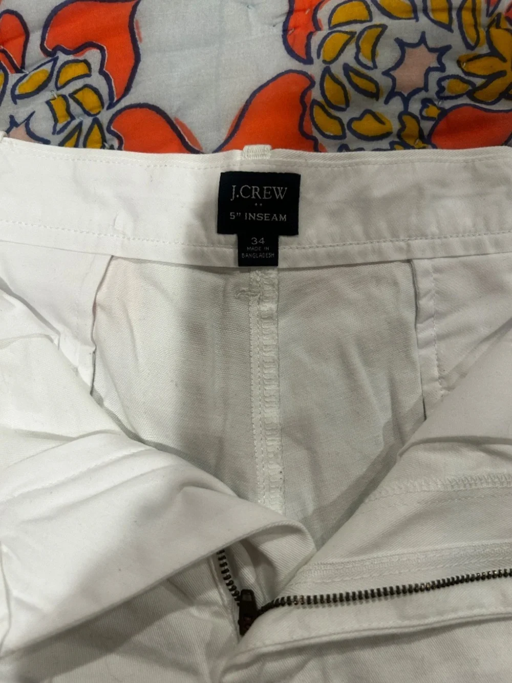 Men’s white J. Crew shorts